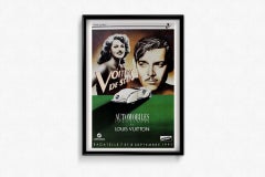 1991 poster by Razzia Automobiles classiques et Louis Vuitton Clark Gable