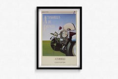 Affiche originale de 1992 par Razzia - Automobiles classiques et Louis Vuitton