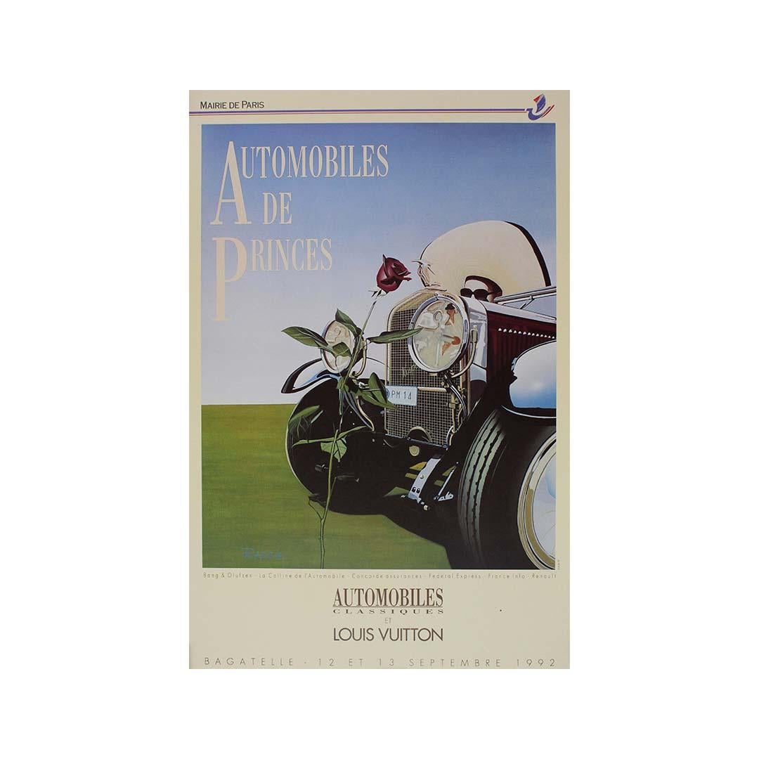 1992 original poster by Razzia - Automobiles classiques et Louis Vuitton For Sale 2