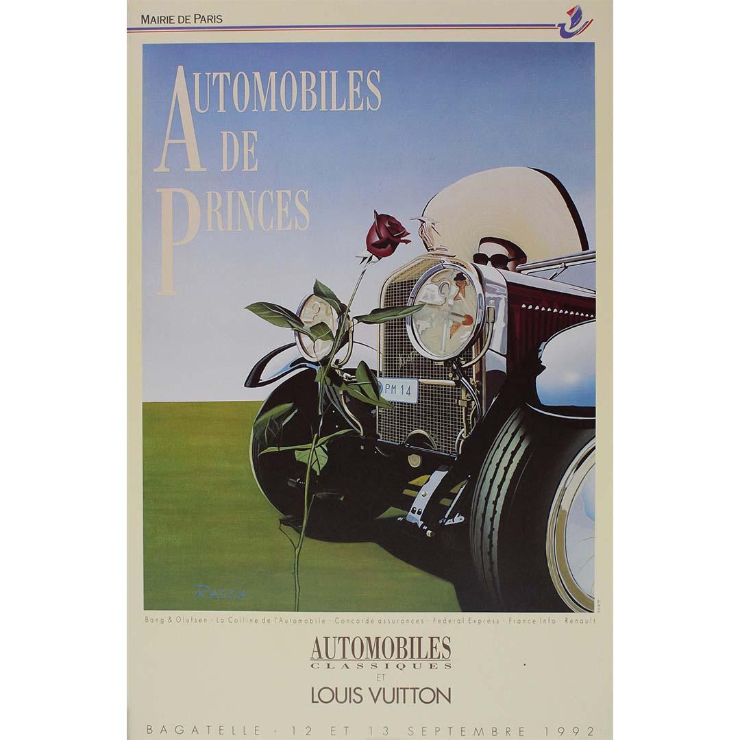 1992 original poster by Razzia - Automobiles classiques et Louis Vuitton - Print by Razzia (Gérard Courbouleix–Dénériaz)