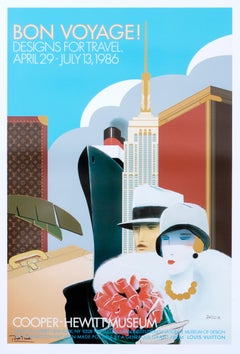"Bon Voyage!" Razzia Design Ausstellungsplakat Cooper-Hewitt (mittelformatiges Format)