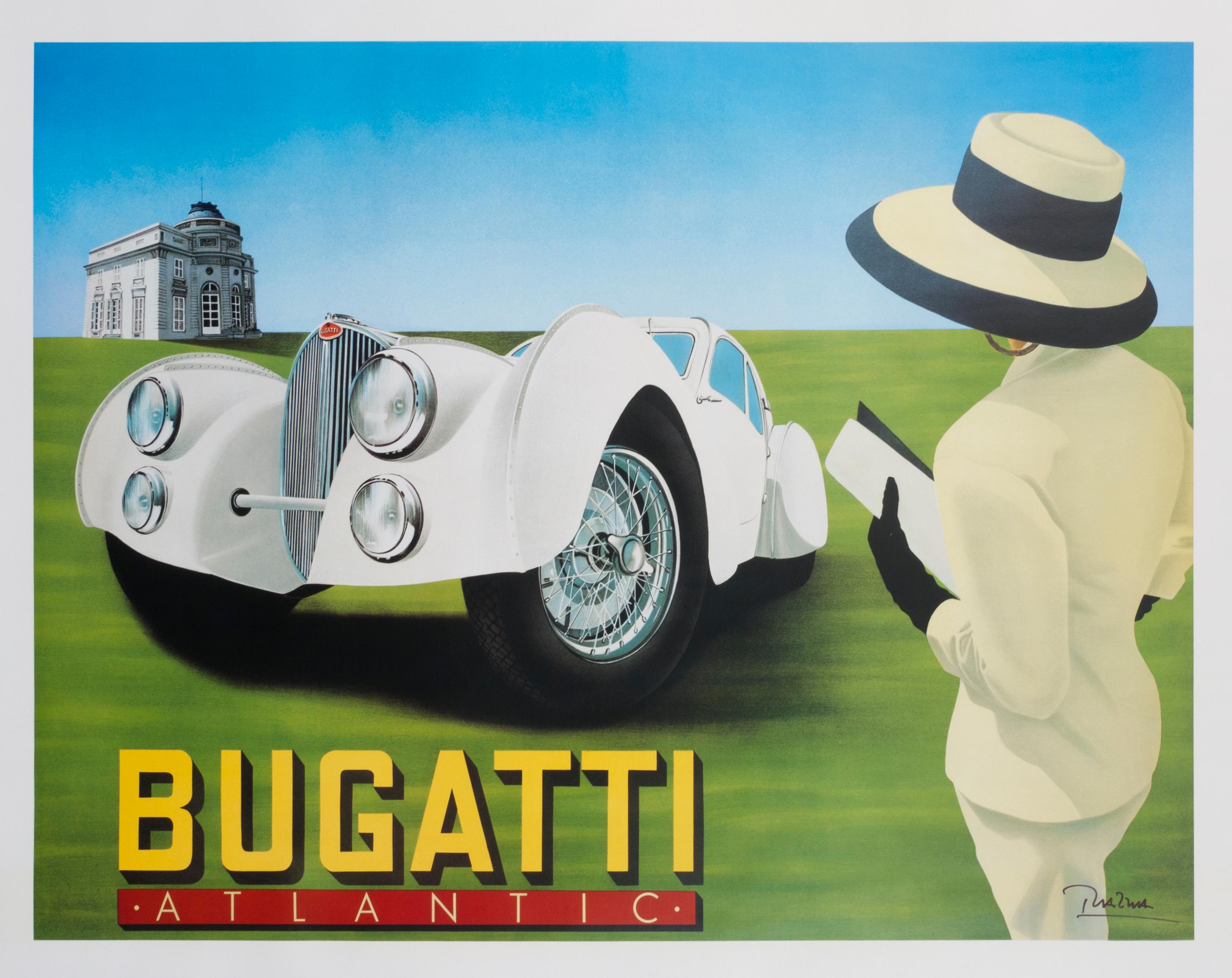 Bugatti Car Automobile Drive With Power Fastest 16X20 Vintage Poster FREE S/H 