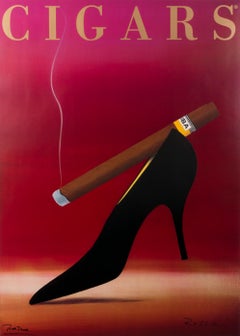 Affiche vintage française de Razzia intitulée « Cigars » (grand format) 