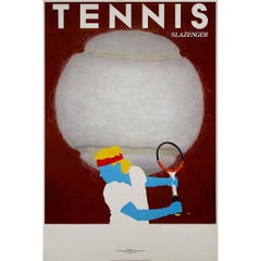 Poster originale del 1990 circa di Razzia per SLAZENGER Tennis - Borg