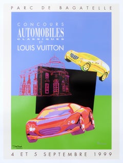 "Concours Automobiles Classiques et Louis Vuitton" Vintage Auto Event Poster