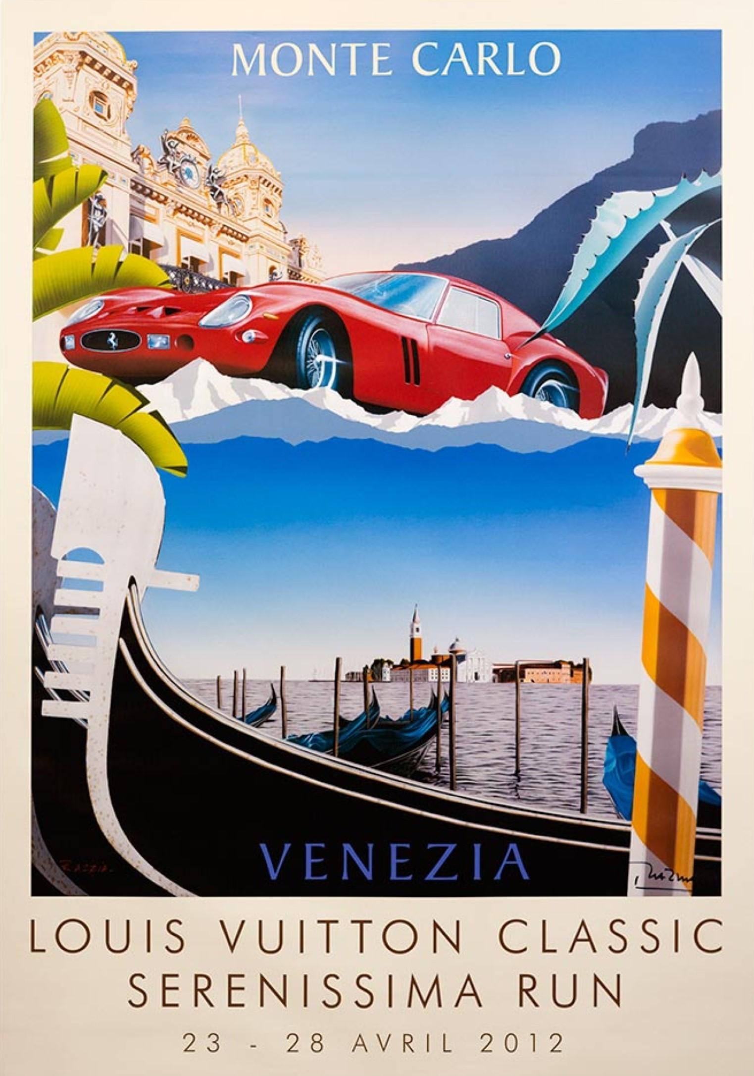 Louis Vuitton Classic 2012 hand signed Monaco Venezia - Print by Razzia (Gérard Courbouleix–Dénériaz)