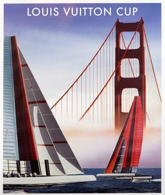 Louis Vuitton Cup 2013 hand signed original (Gerard Courbouleix)