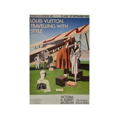 Original 1985 Louis Vuitton "Travelling with Style" Poster by Razzia