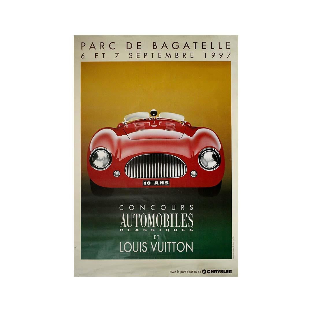 Original 1997 poster by Razzia Concours automobiles classiques et Louis Vuitton - Print by Razzia (Gérard Courbouleix–Dénériaz)