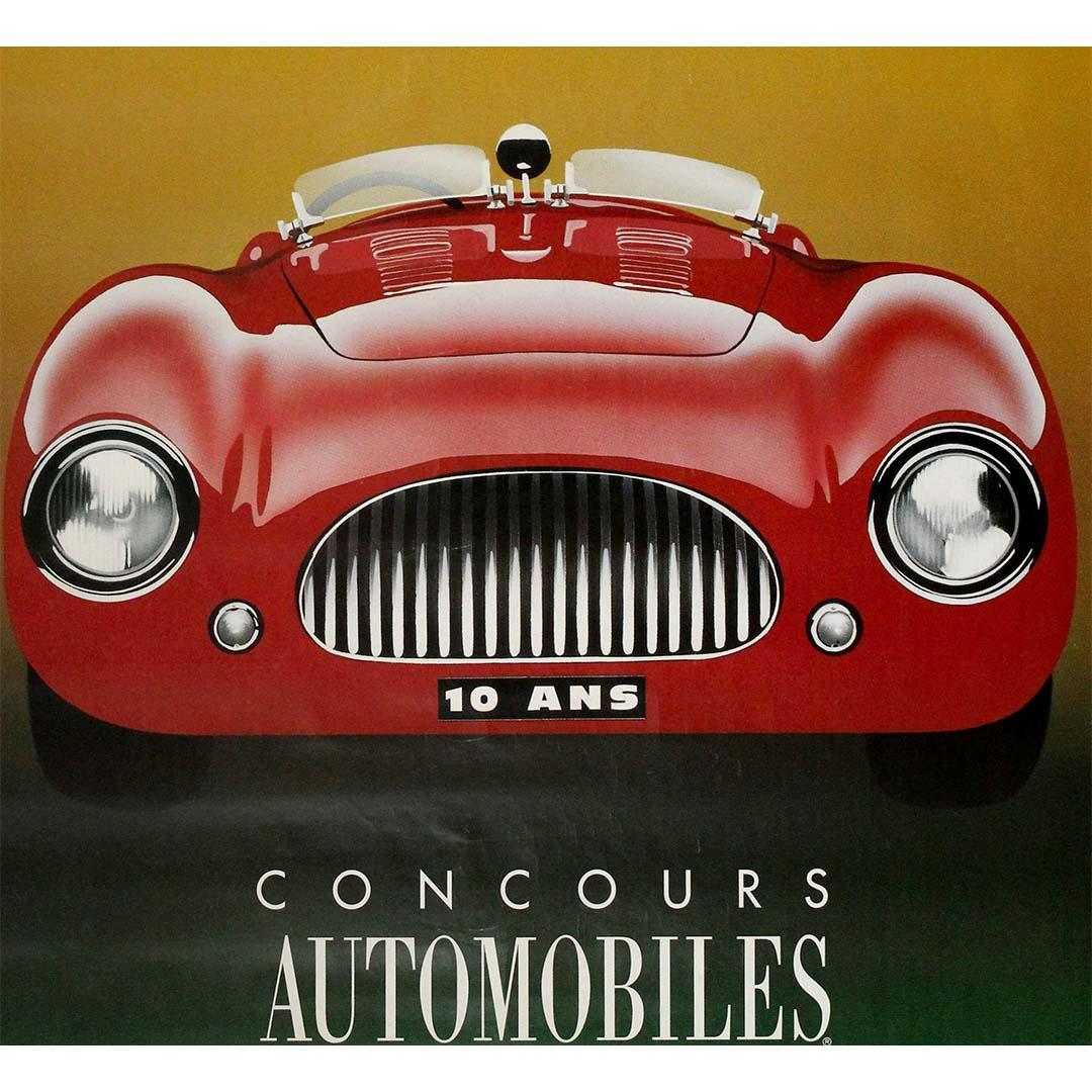 Original 1997 poster by Razzia Concours automobiles classiques et Louis Vuitton - Brown Print by Razzia (Gérard Courbouleix–Dénériaz)