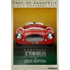 Razzia (Gérard Courbouleix–Dénériaz) - Poster originale del 1997 di Razzia Concours automobiles classiques et Louis Vuitton Poster originale del 1997 di Razzia Concours automobiles classiques et Louis Vuitton