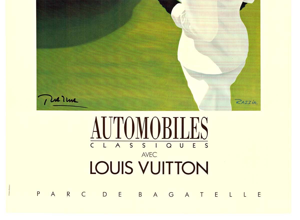 Original California Ferrari Louis Vuitton Parc de Bagatelle handsigniertes Poster (Amerikanische Moderne), Print, von Razzia (Gérard Courbouleix–Dénériaz)