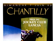 Ejemplar original del «Prix du Jockey Club» de Chantilly, Lancia, 1992, con lomo de lino, firmado a mano