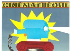 Original Cinematheque hand signed and limited edtiion 1982 vintage French poster