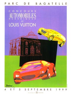Original Concours Automobiles Classiques et Louis Vuitton original signed poster