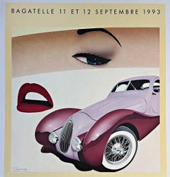 Original Louis Vuiotton Concours Automobiles Classiques Bagatelle 1993 poster