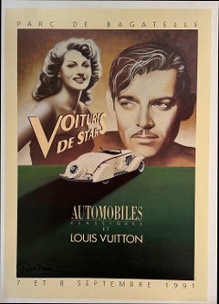 Original Louis Vuitton - Parc du Bagatelle 1991, signé à la main, dos en lin