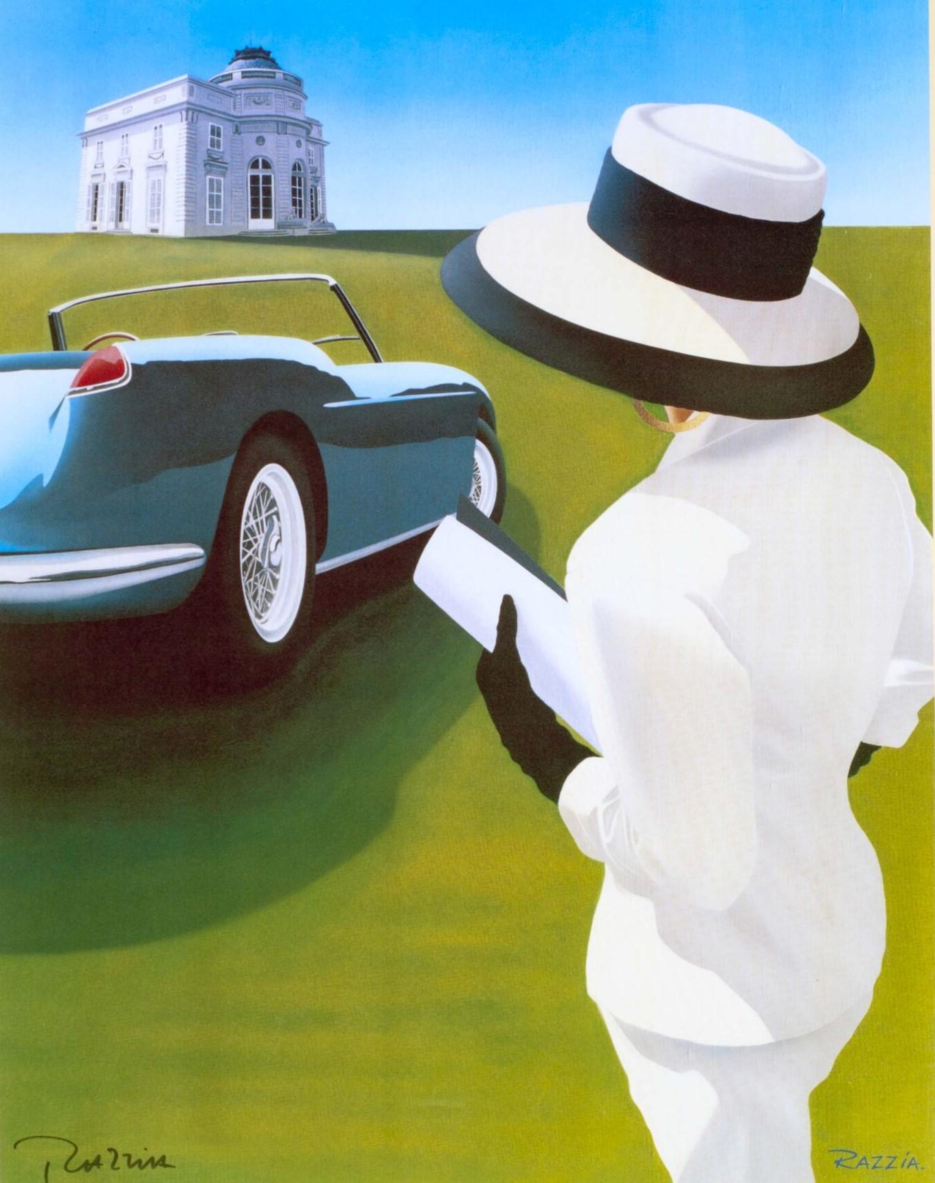 Razzia Louis Vuitton Parc de Bagatelle 1989 hand signed original - Print by Razzia (Gérard Courbouleix–Dénériaz)