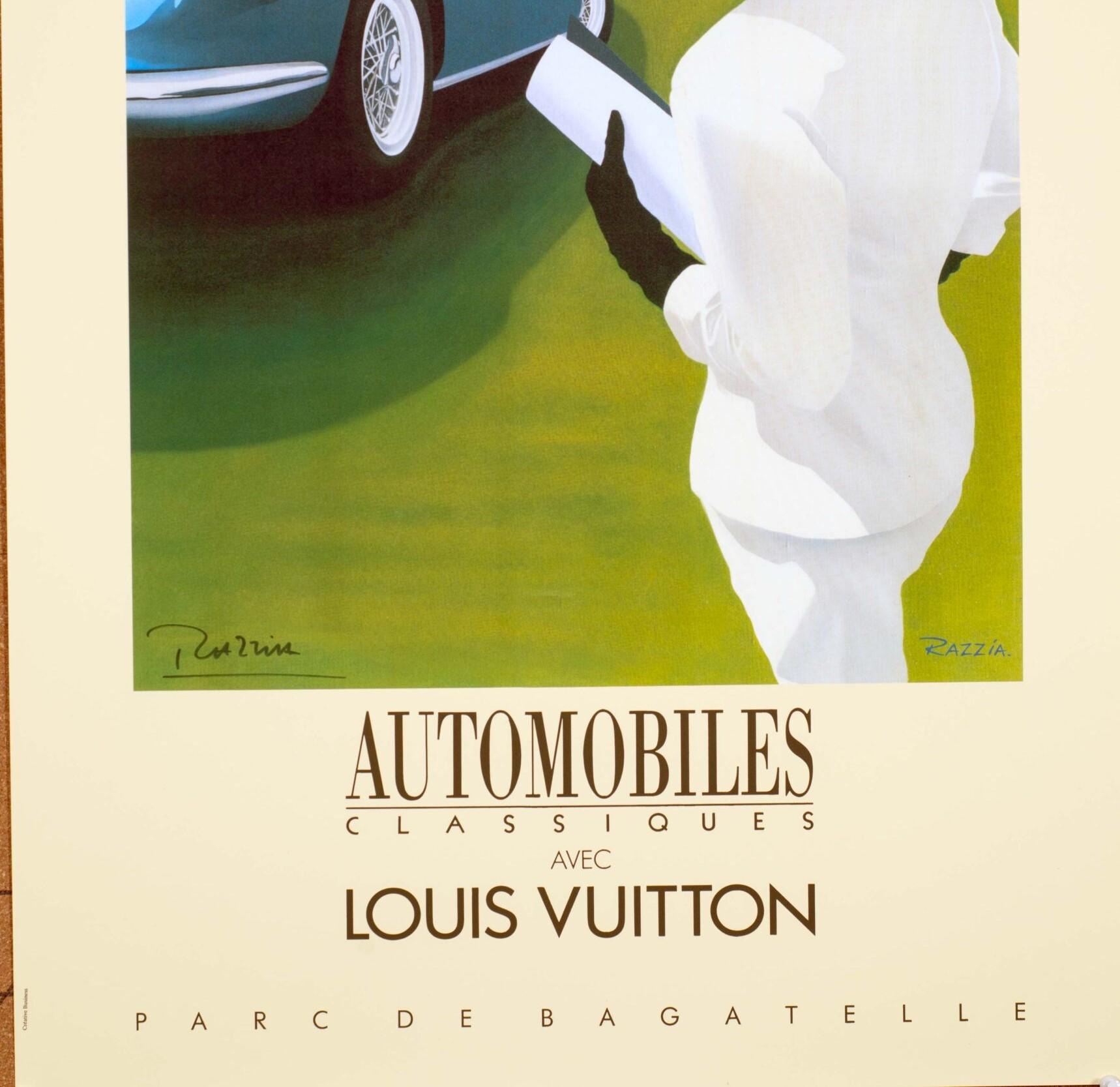 Razzia Louis Vuitton Parc de Bagatelle 1989 hand signed original - Beige Figurative Print by Razzia (Gérard Courbouleix–Dénériaz)
