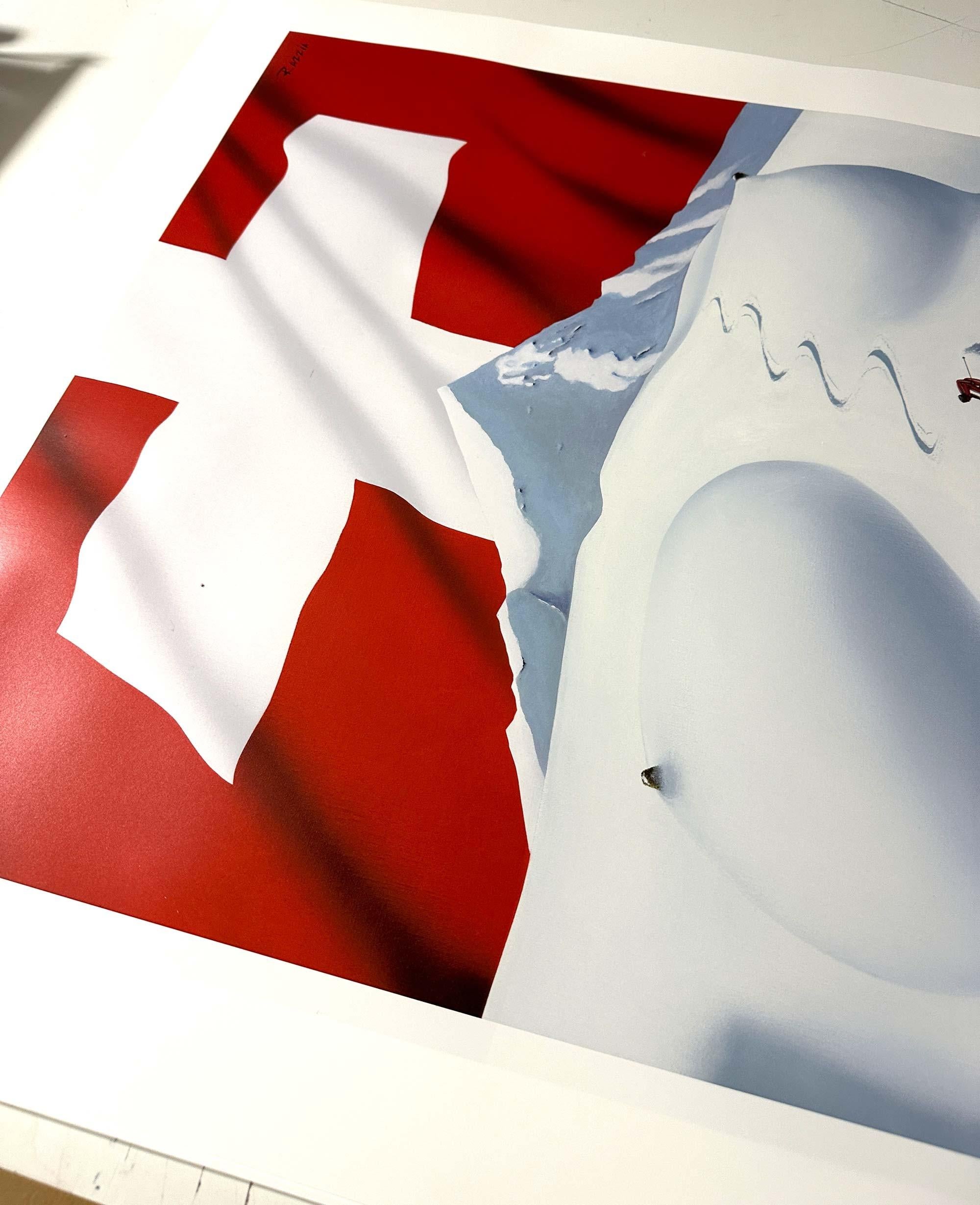 St Moritz ski poster by Razzia - Print by Razzia (Gérard Courbouleix–Dénériaz)