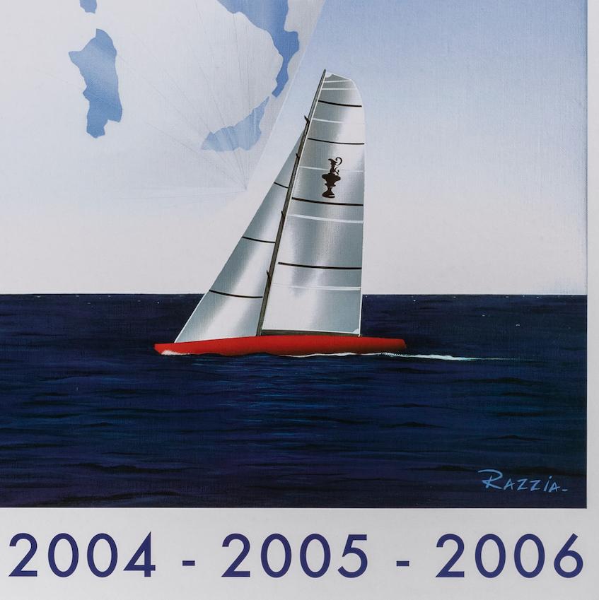 Modern Razzia, Original Louis Vuitton ACTS, Sailing Ship, Boat, Marseille Spinaker 2006 For Sale