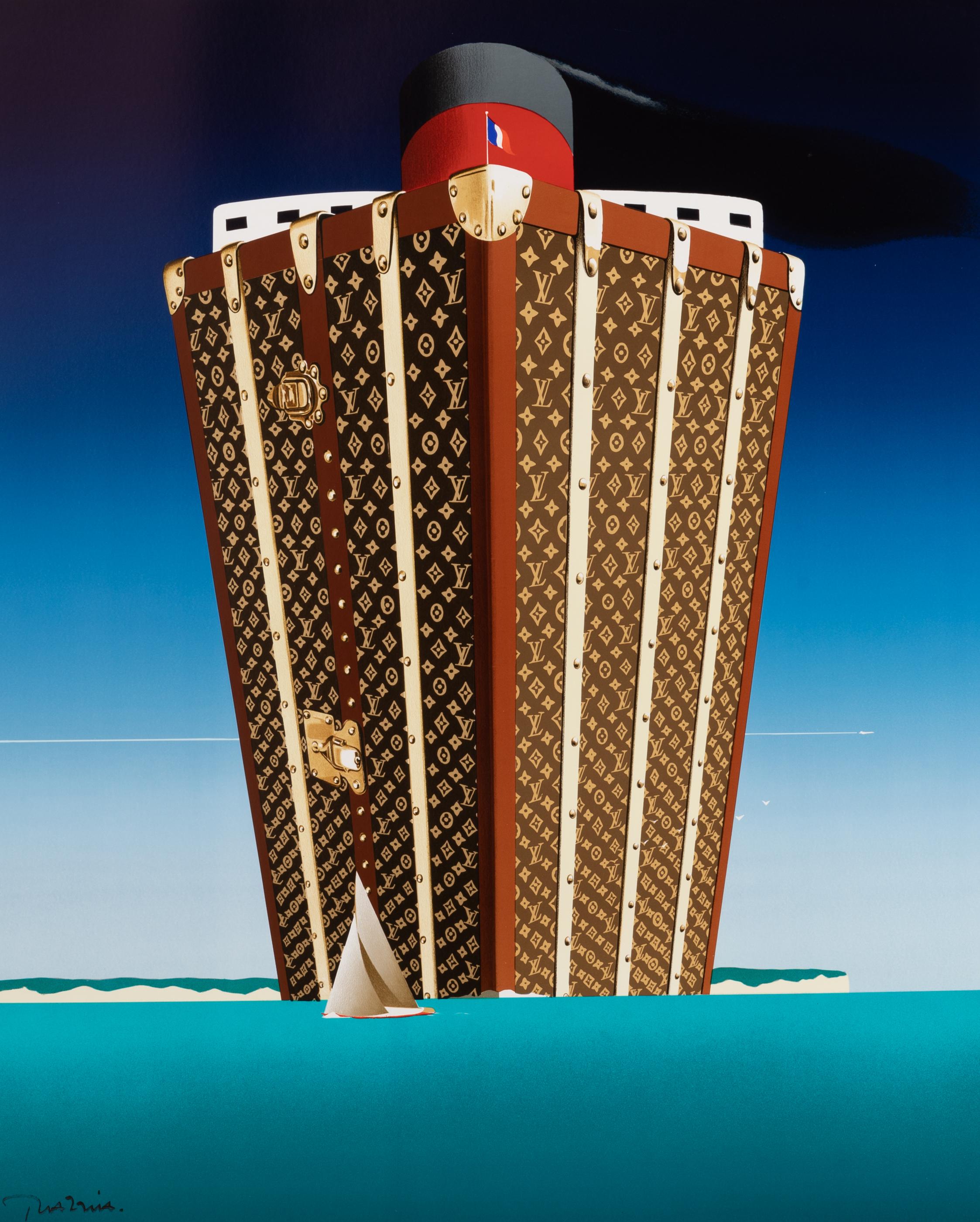 French Razzia, Original Louis Vuitton Boat Poster, New York, Paris, London, Sydney 1991