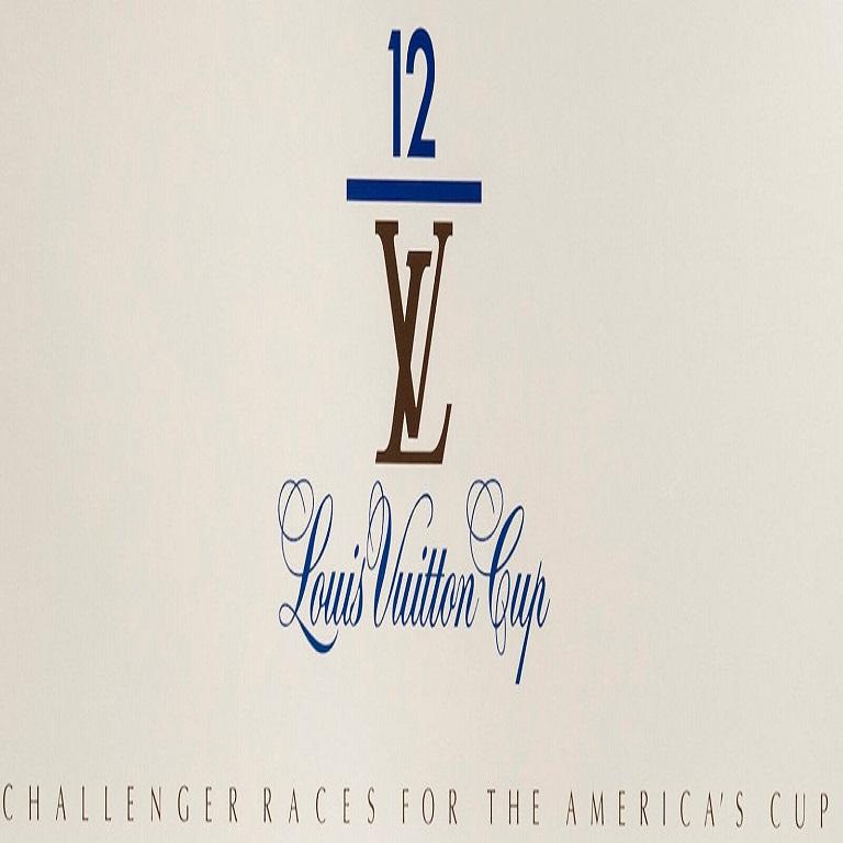 Original Signed 2010 Sardegna L.V. Trophy Sailing Cup Poster by Razzia, On  Linen