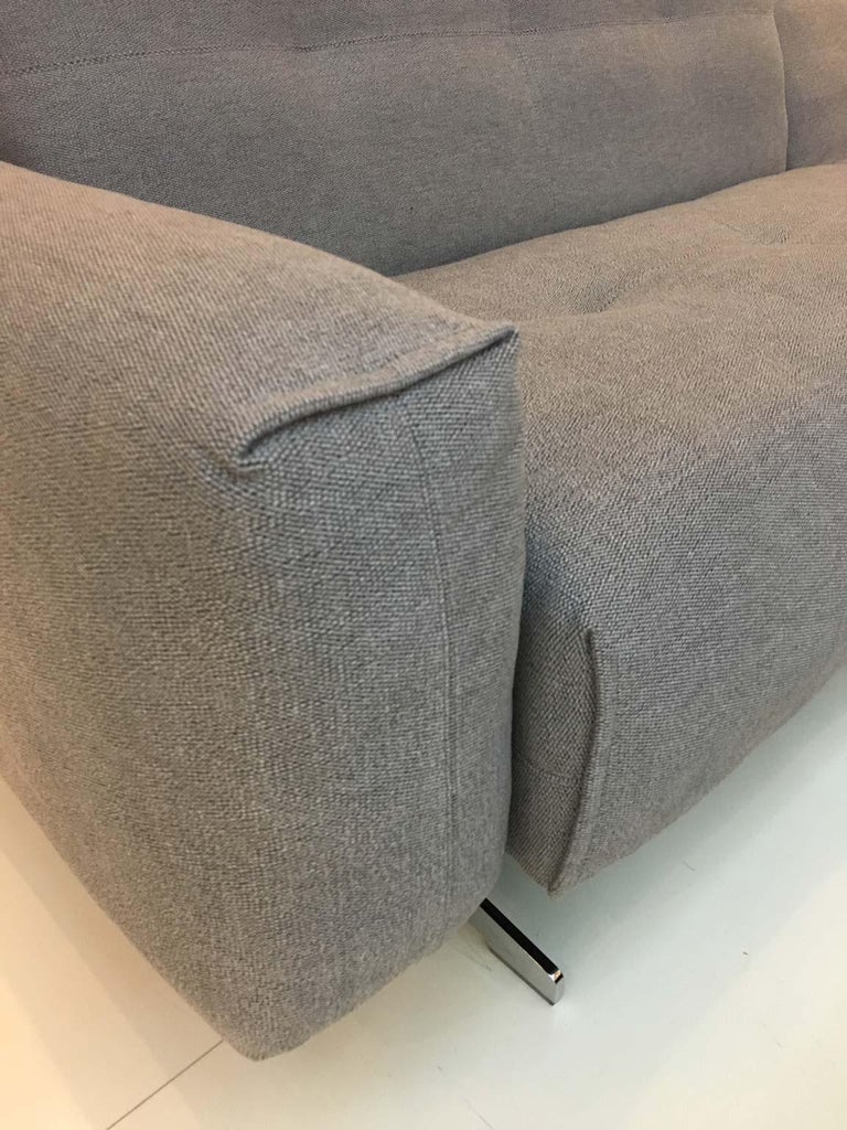 two piece sectional sofa on Rb 50 Grey Fabric 2 Piece Sectional Sofa With Polished Chrome Legs By Rolf Benz For Sale At 1stdibs