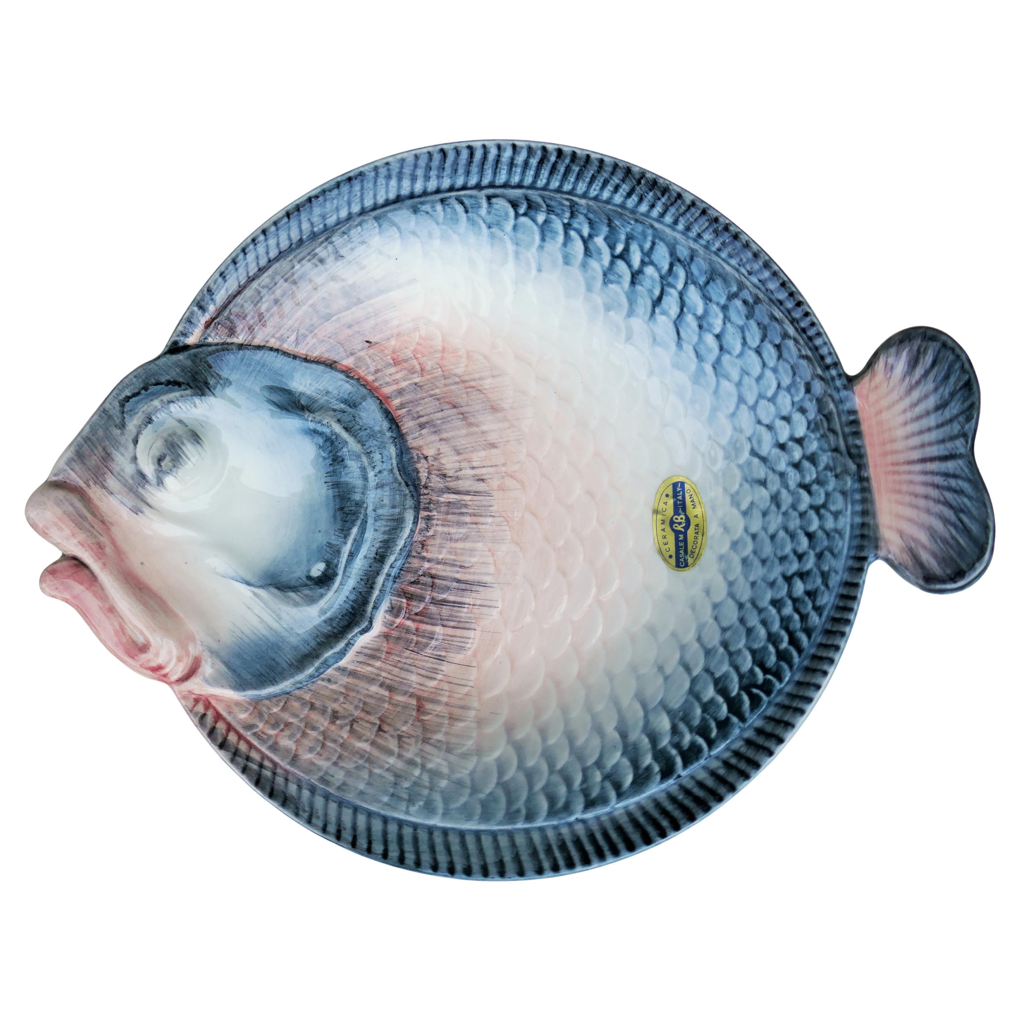 RB Blanche - Service de table six pièces avec louche en forme de poisson en vente 5