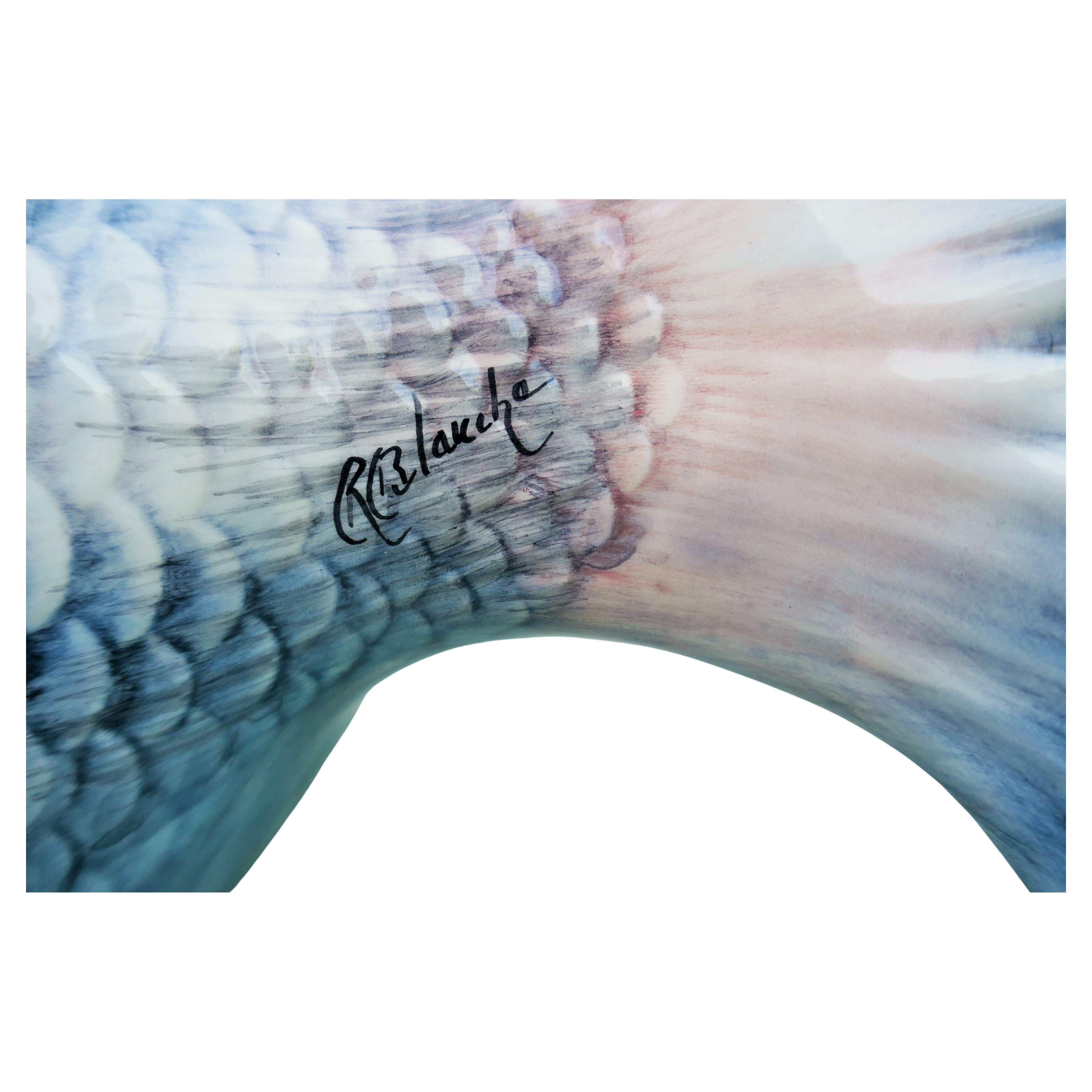 RB Blanche - Service de table six pièces avec louche en forme de poisson en vente 6