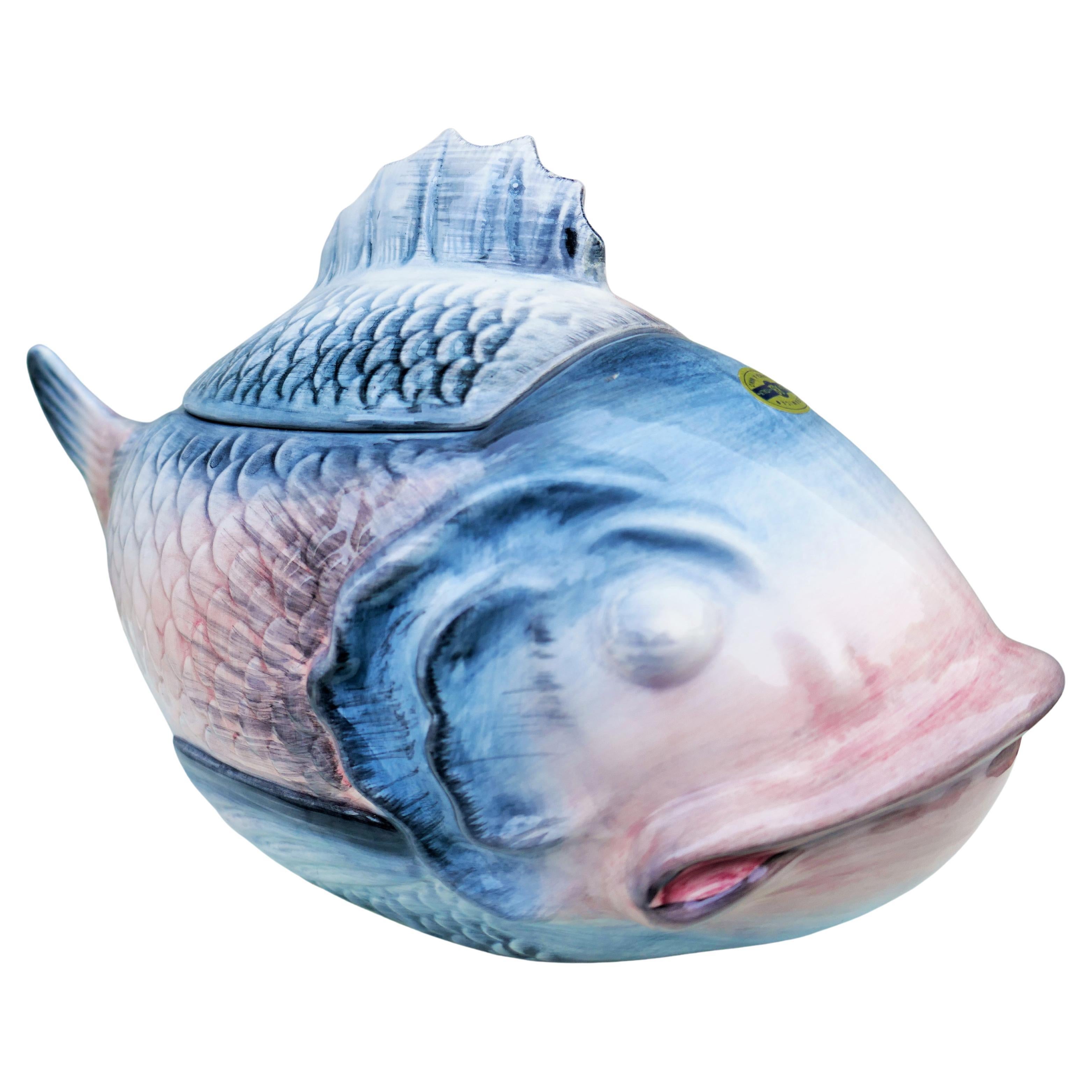 Late 20th Century RB Blanche - Service de table six pièces avec louche en forme de poisson en vente