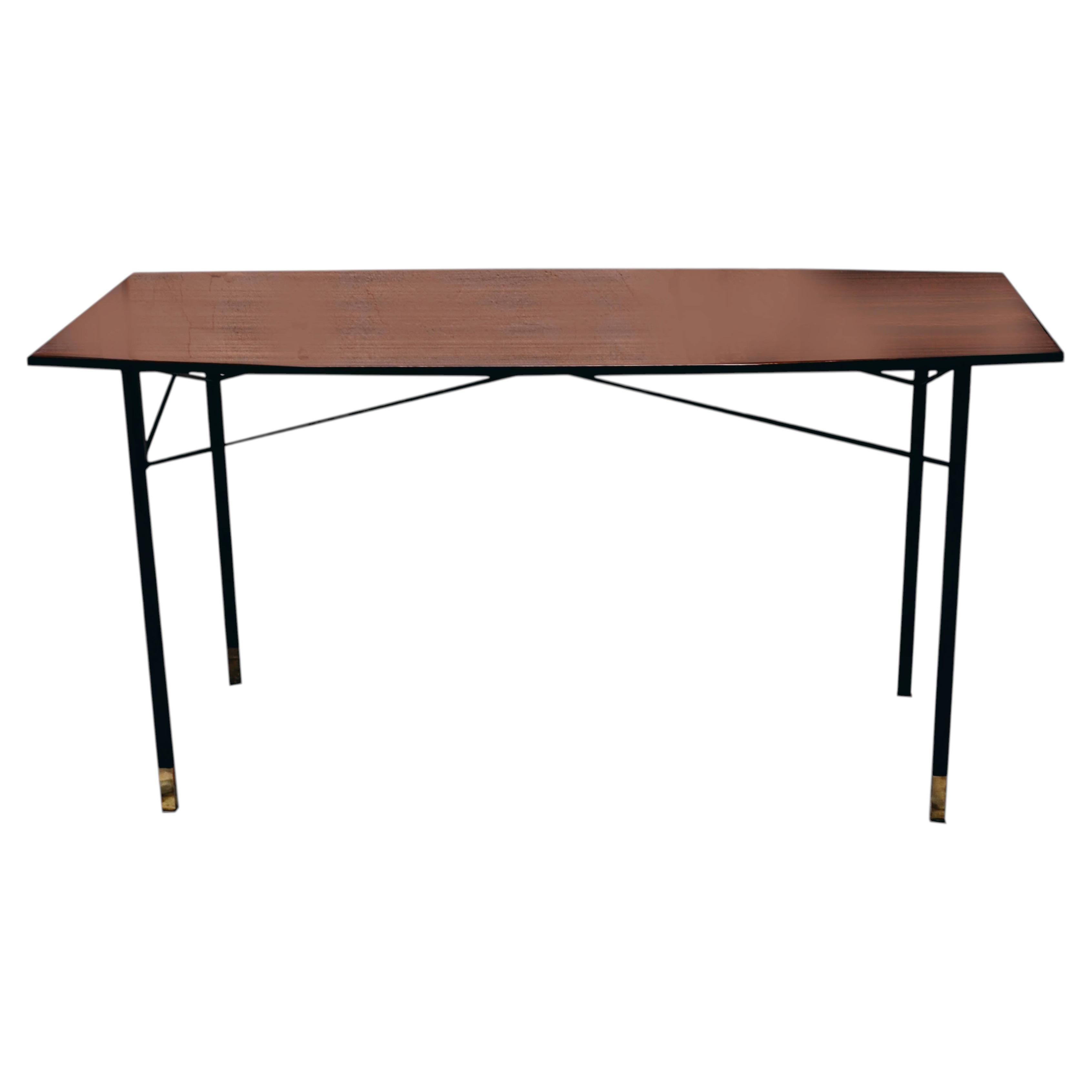 RB Italia Mesa de comedor con tablero octogonal, Italia Años 50 en venta