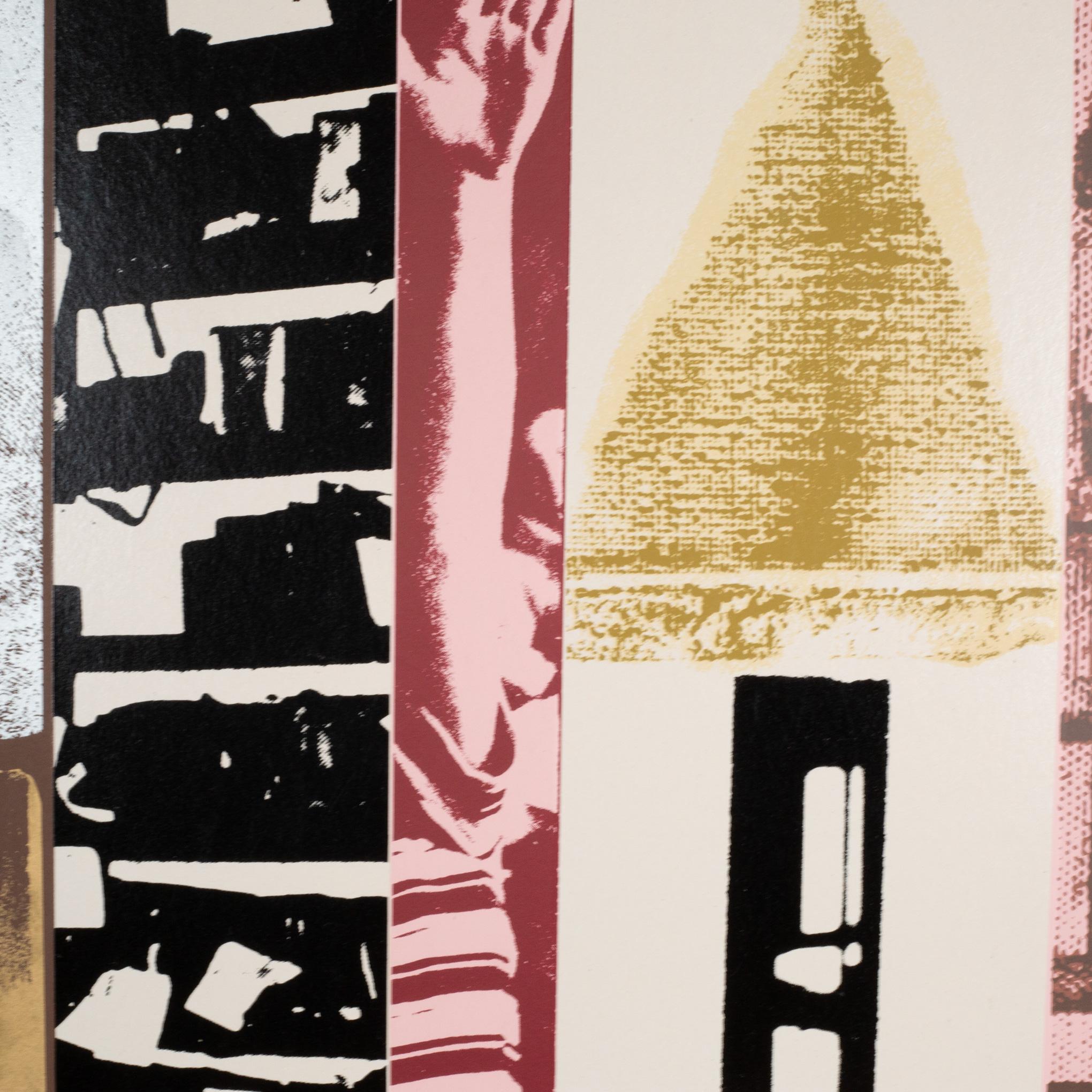 Arte popolare I. A. B. Kitaj, Virtù civica su tutto il pavimento, 53/100, serigrafia, 1967 in vendita