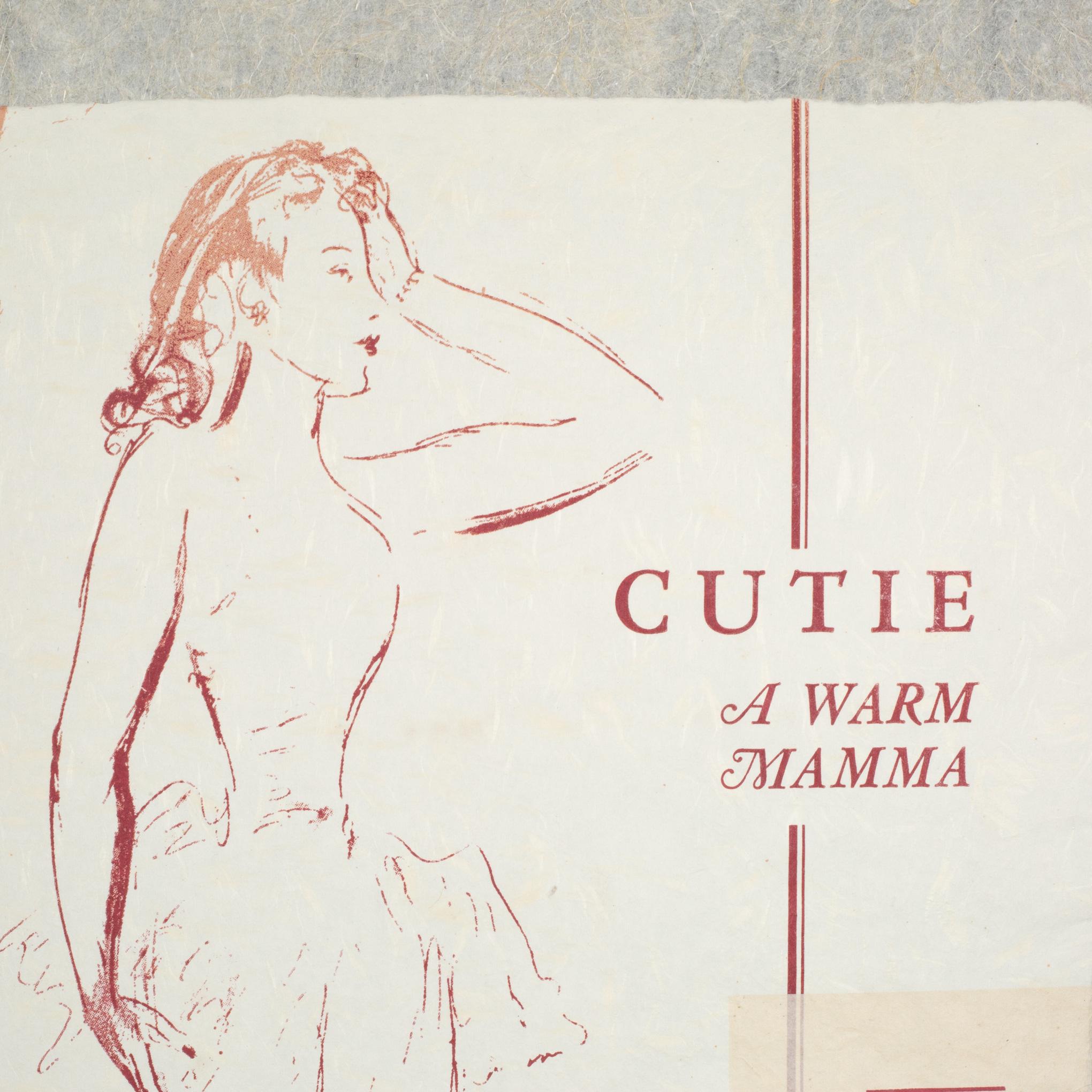ACERCA DE 
R.B. Kitaj, Cutie 1974
Edición de 70
Firmado y numerado 17/70 a lápiz abajo a la izquierda.
Sin enmarcar. 

    CREADOR R.B. Kitaj, Reino Unido. 
    FECHA DE FABRICACIÓN c.1974
    MATERIALES Y TÉCNICAS Serigrafía y collage sobre papel