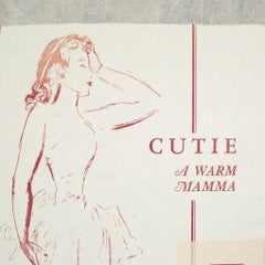 R.B. Kitaj, Cutie, 17/70, Screenprint 1974