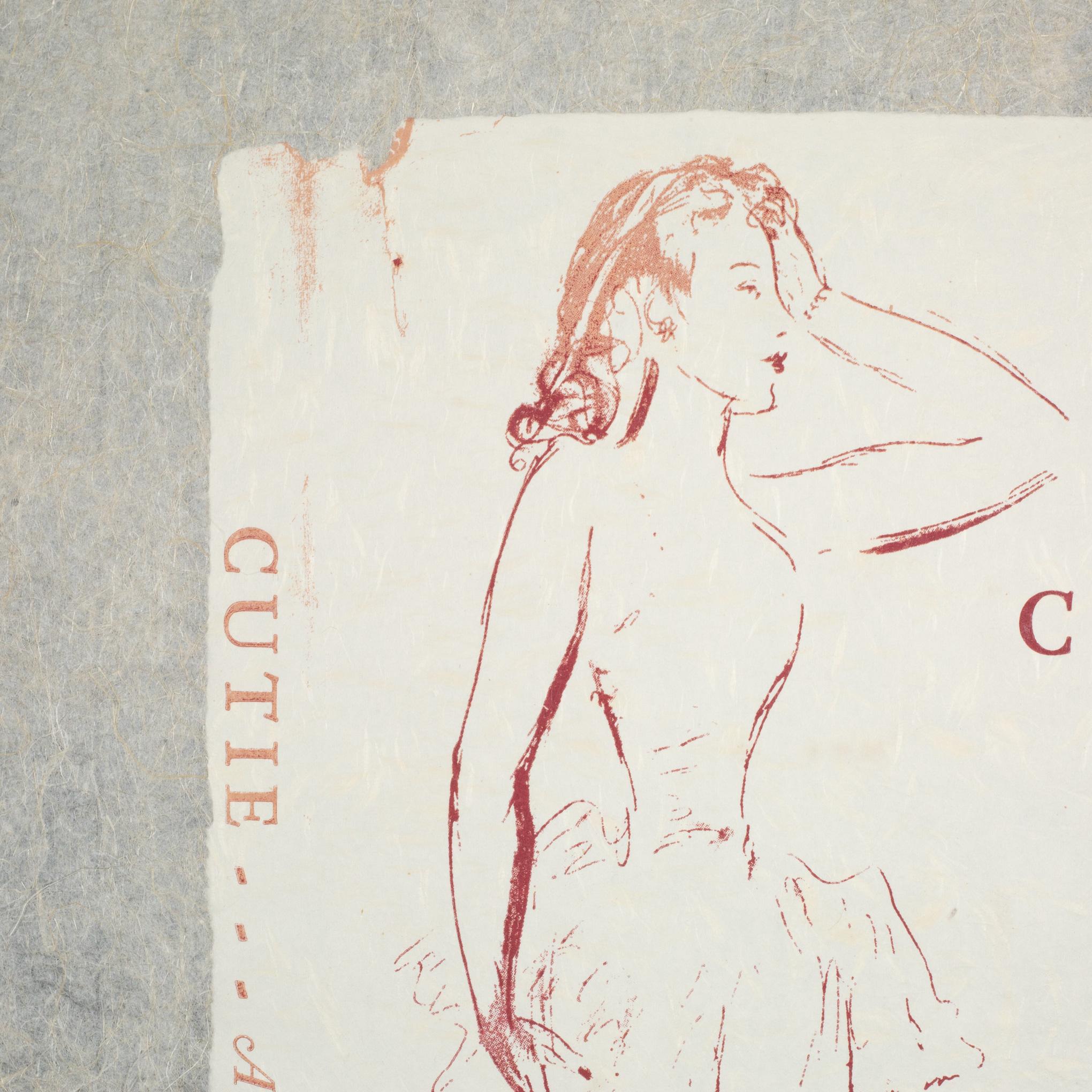 R.B. Kitaj, Cutie, 17/70, Serigrafía 1974 Arte popular en venta