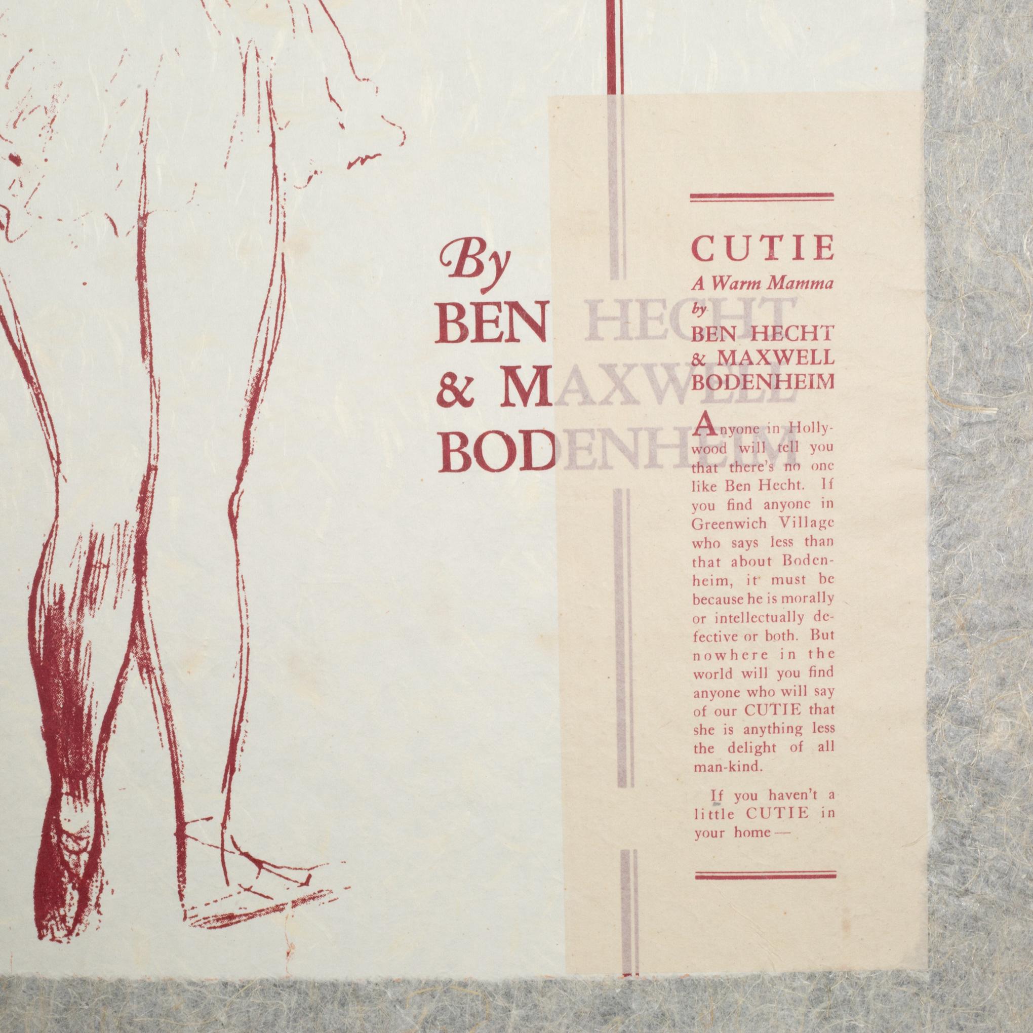 R.B. Kitaj, Cutie, 17/70, Serigrafía 1974 en Bueno estado para la venta en San Francisco, CA