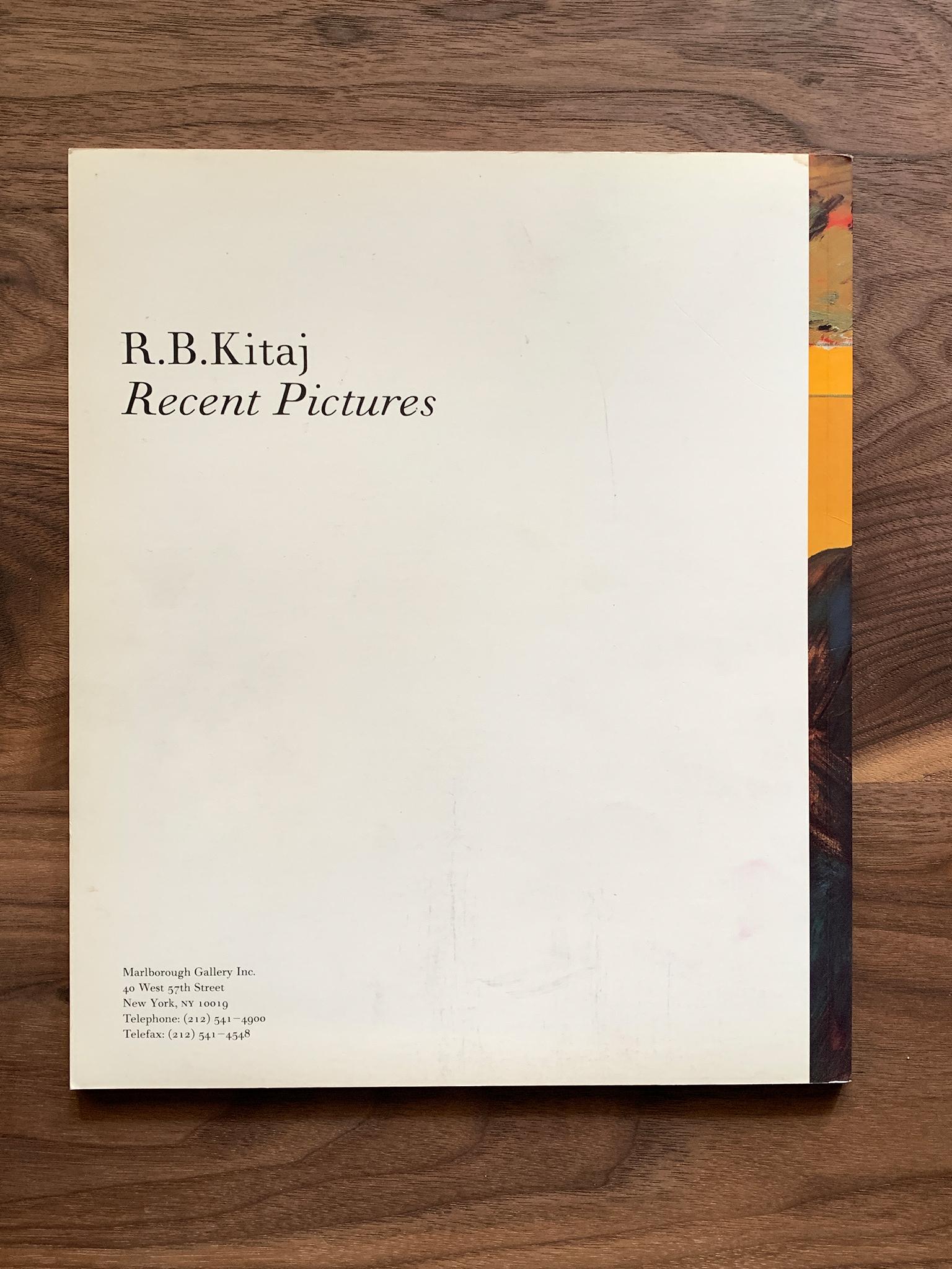 R.B. Kitaj Exhibition Monograph For Sale 1