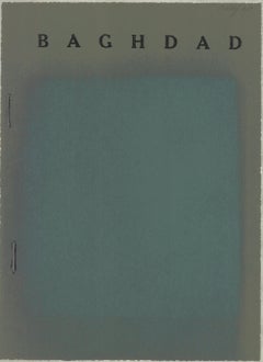 1972 R.B. Kitaj 'Baghdad' Contemporary Turquoise,Green USA Serigraph