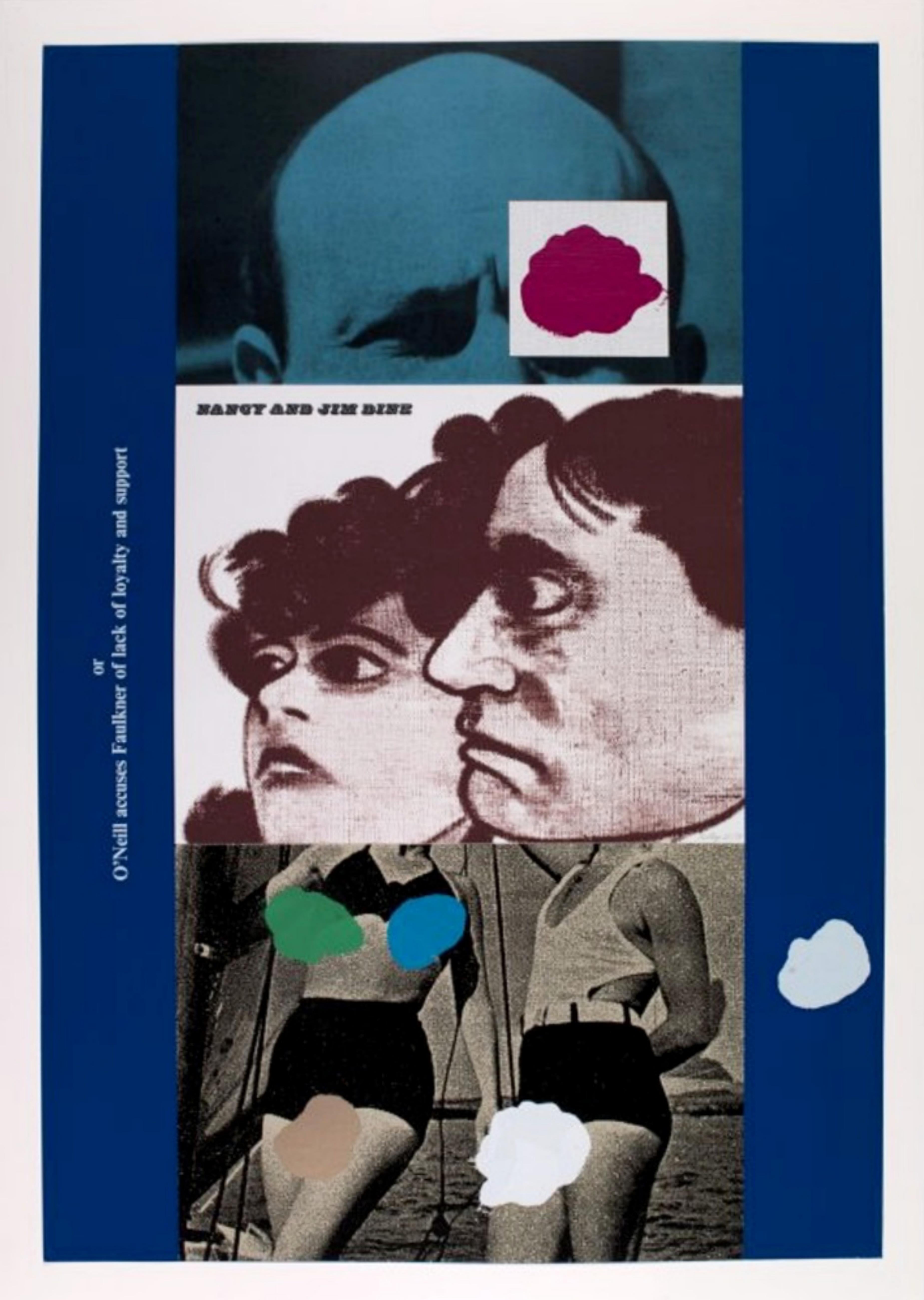 R.B. Kitaj Portrait Print –  O'Neill accusiert Faulkner von lackierter Loyalität und Unterstützung (Nancy & Jim Dine)
