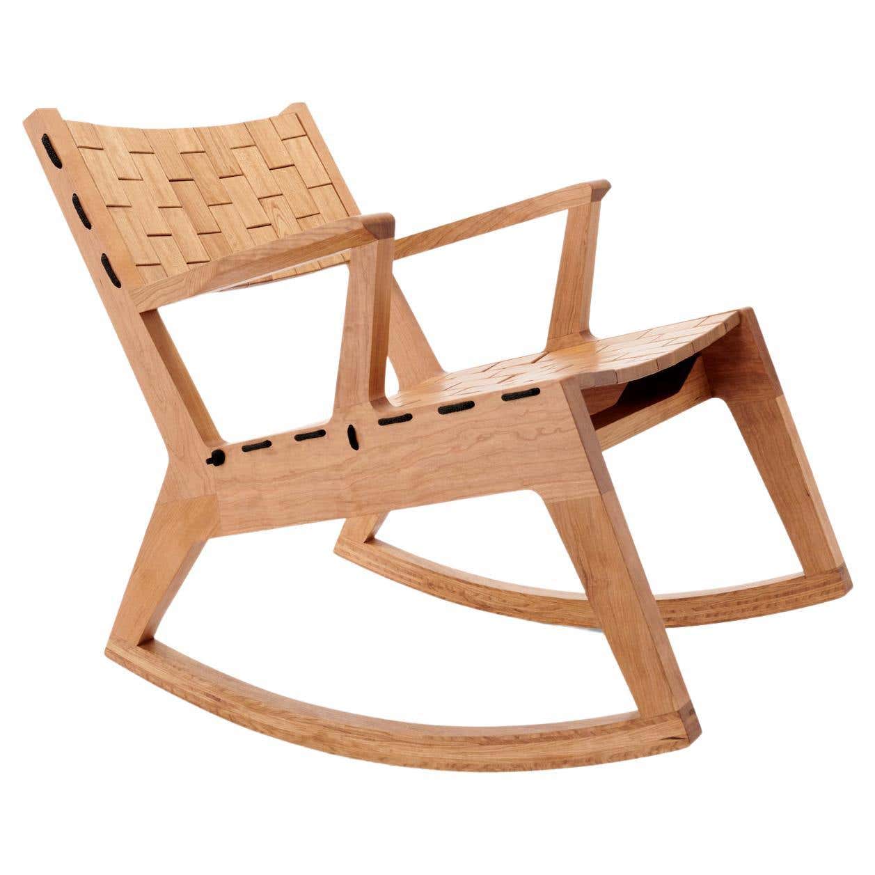 RB Rocking Chair, Modern Woodsport Rocker Handcrafted in Cherry For ...