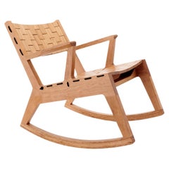 RB Rocking Chair, Modern Woodsport Rocker Handcrafted in Cherry