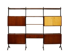 RB Rossana Multi-Storage Shelving Unit in the Style of Ico Parisi, Italy, 1960s