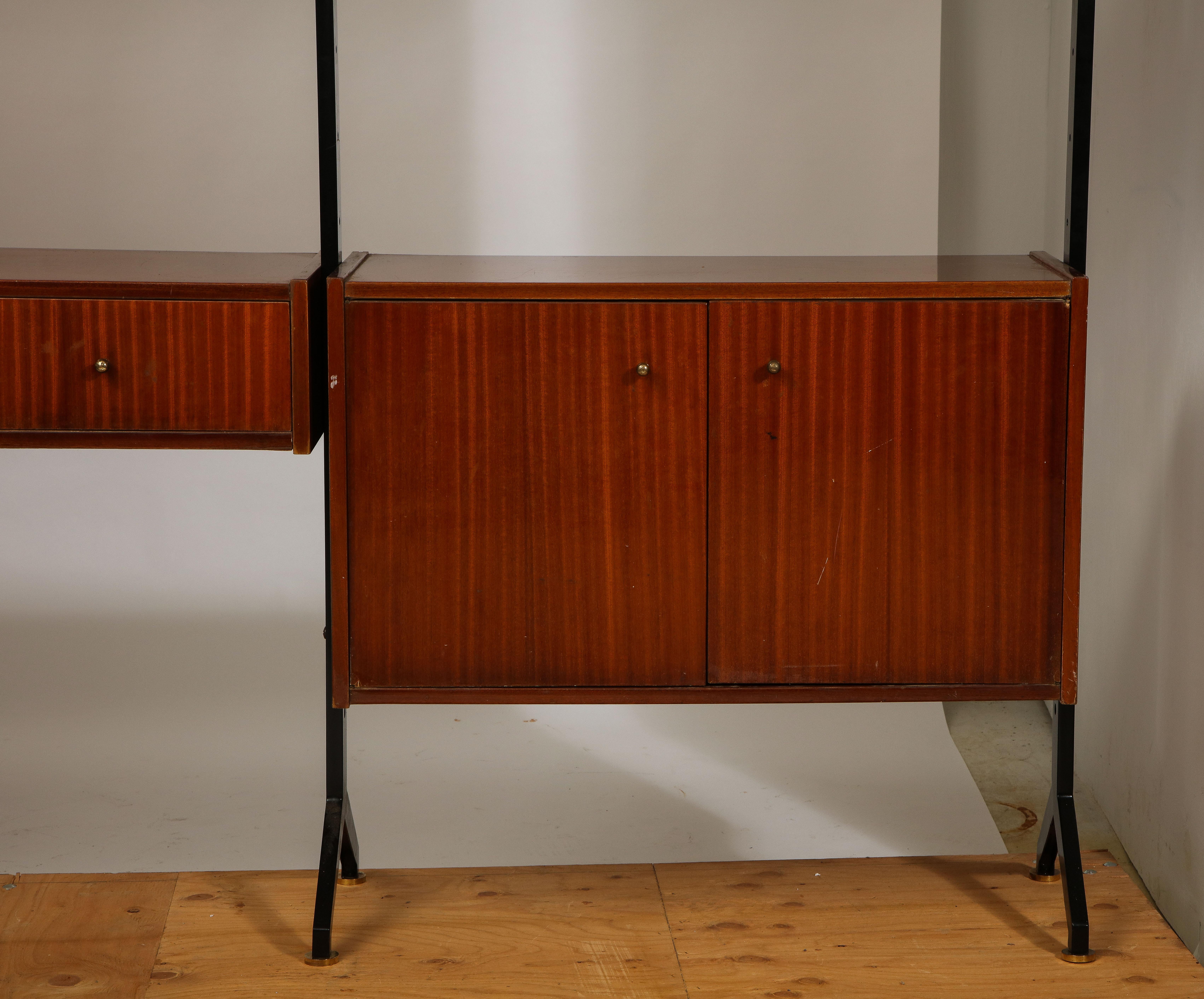 Mid-Century Modern RB Rossana Multi-Storage Shelving Unit in the Style of Ico Parisi, Italy, 1960s
