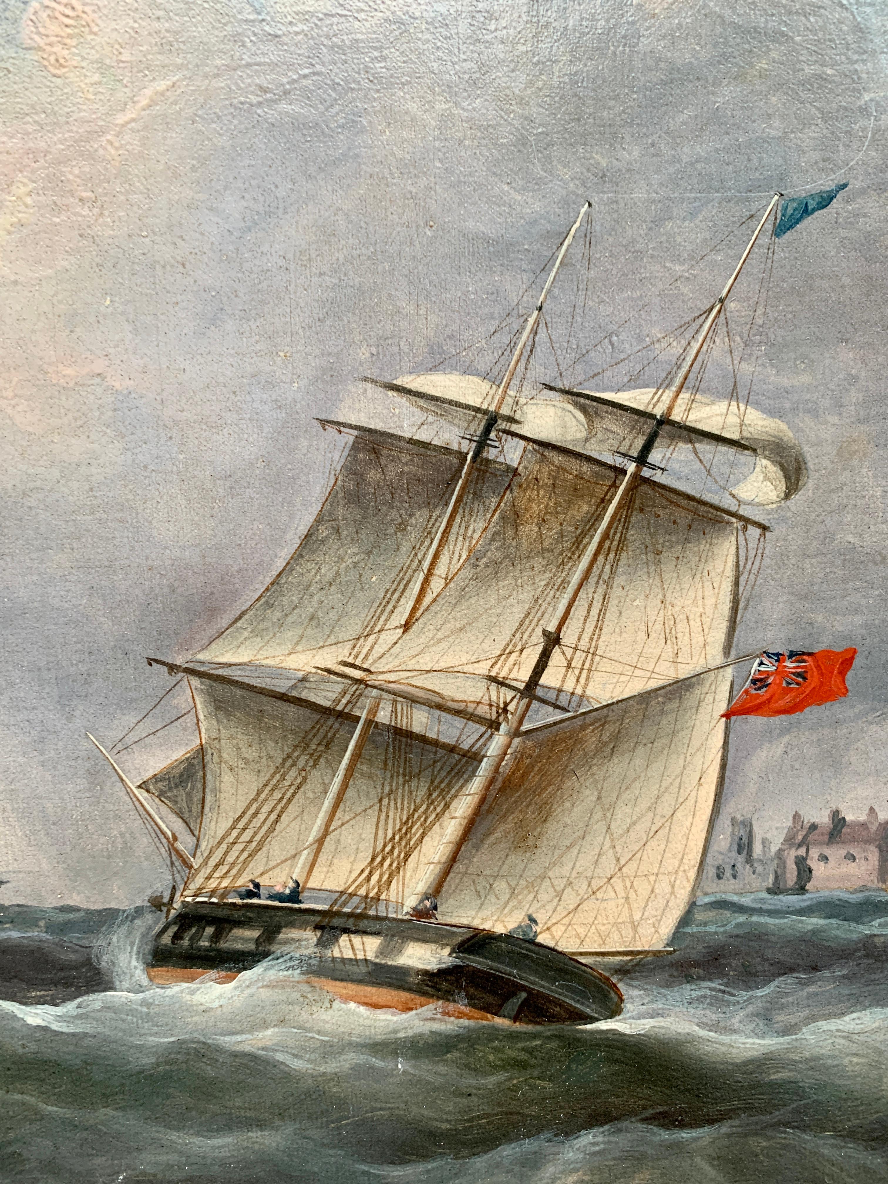 19th century yacht