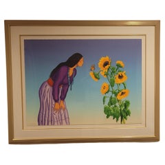 Vintage R.C. Gorman Lithograph Stella de Oro