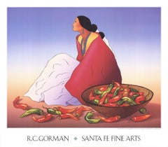 1991 R.C. Gorman 'Navajo Chilis' USA Offset Lithograph