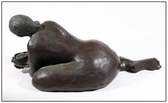 R.C. Gorman Large Bronze Sculpture Mother Child Native American Signed Artwork