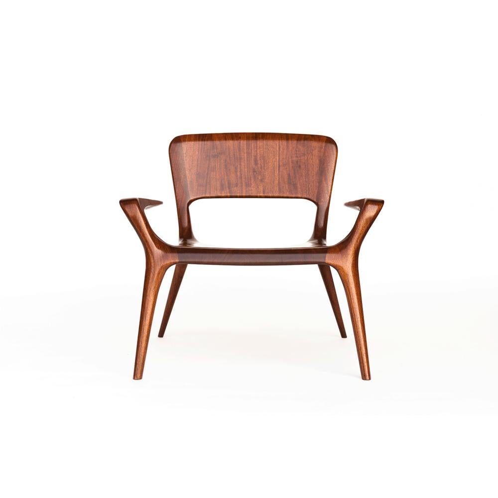 RCU armchair designed by Niko Koronis is an armchair made with mahogany.
It is s 2020 Numbered Edition.
 
About the designer.
Niko Koronis is an architect with master's degrees in both architecture and product design. In addition, he is also a
