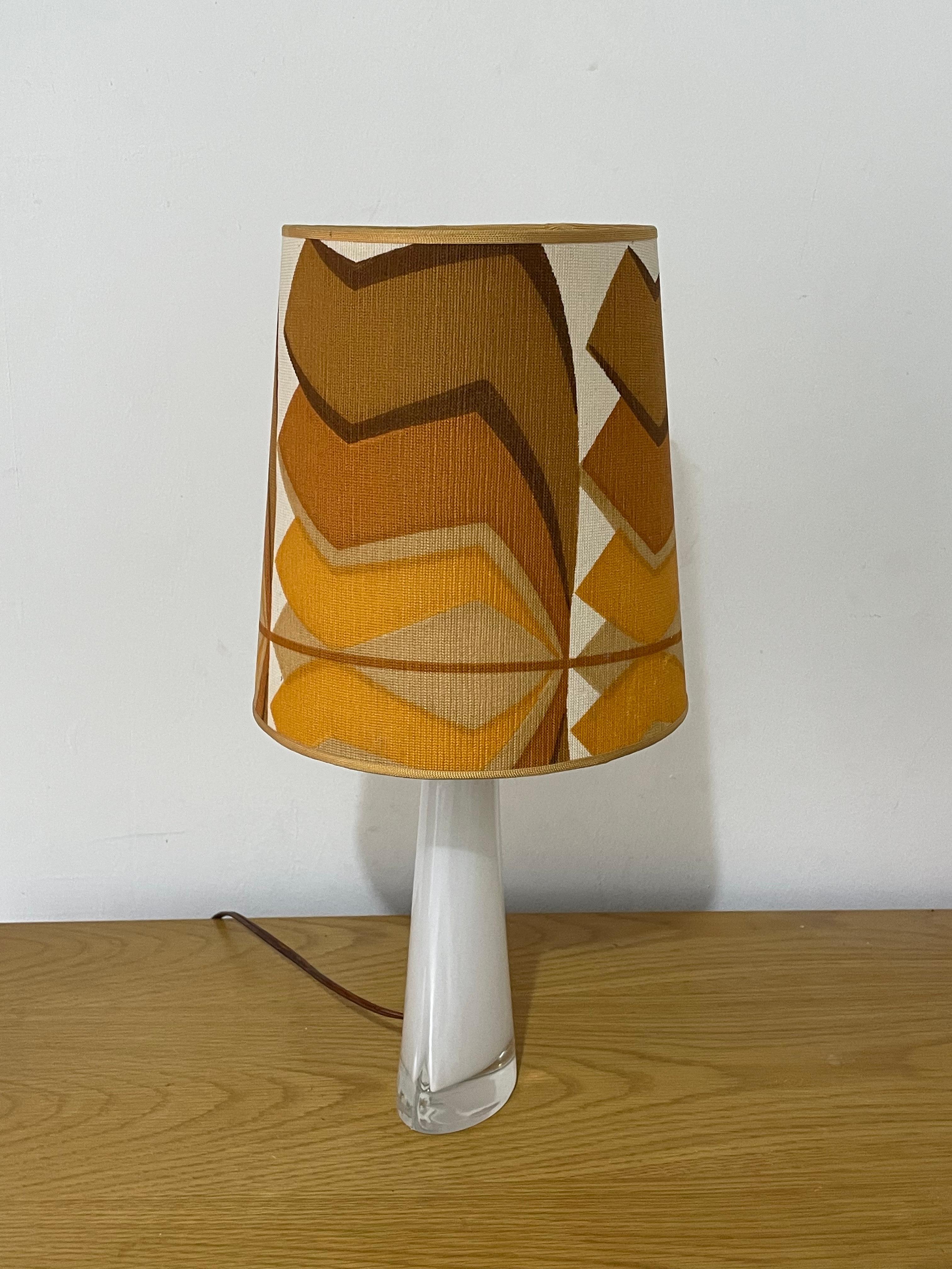 Scandinave moderne Lampe de table RD 1566 de Carl Fagerlund pour Orrefors, années 1950
